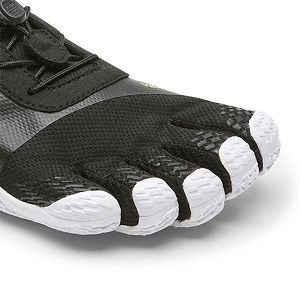 Vibram KSO EVO Black/White Mens Training Shoes | India-640283